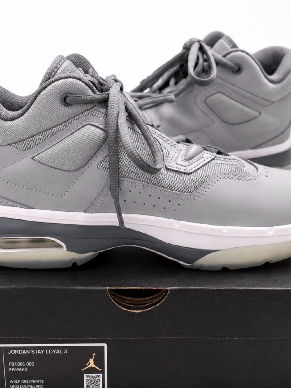 Jordan Stay Loyal 3 Men's Sneakers - Wolf Grey/White